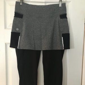 Athleta skirted cropped yoga pants